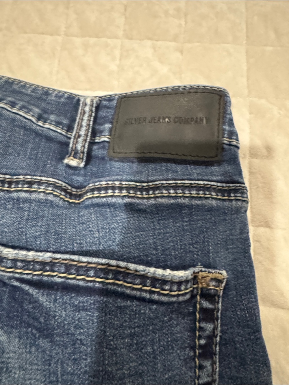 Men's Silver 36x32 Craig Blue Denim Jeans - Picture 5 of 6